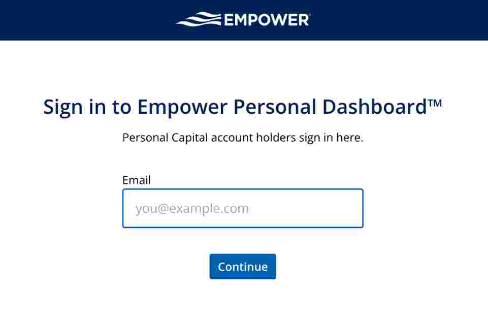 Empower Personal Dashboard Login